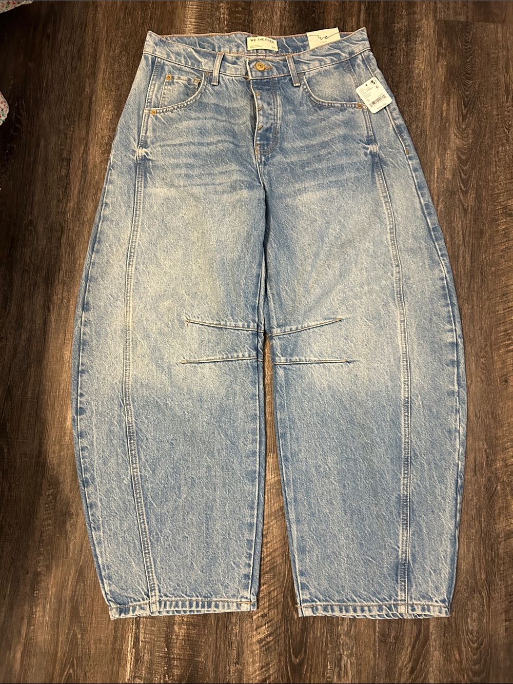 We The Free Light Blue High-Rise Relaxed Jeans